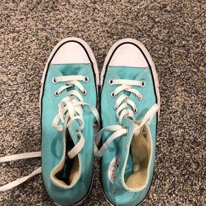mint high top converse